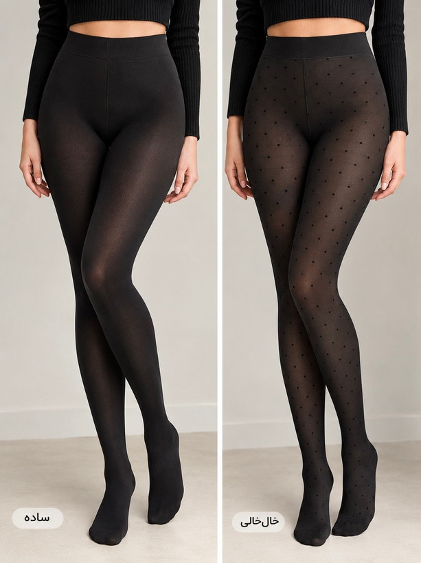 جوراب شلواری زنانه اسمارا مدل سه بعدی مدل warm thermo